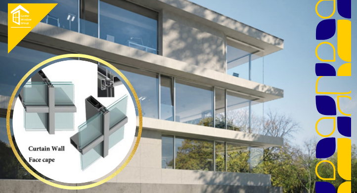 نمای کرتین وال فیسکپ (Face Cap)